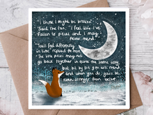 Load image into Gallery viewer, Broken Sympathy &amp; Encouragement Card by Fox Under The Moon: Individual cello wrapping
