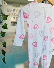 Load image into Gallery viewer, Baby Mac Organic Cotton Sleepsuit-Heart: Heart / 0-3 months
