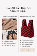 Load image into Gallery viewer, Cats on a Soft Morning - knitted bag: Small
