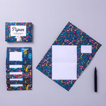 Load image into Gallery viewer, Magical Menagerie Pigeon, Folding Letter Set, Pack of 6
