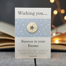 Load image into Gallery viewer, Wishing You Success - Exams Ceramic Pocket Token Pocket Hug
