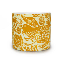 Load image into Gallery viewer, Ceramic Plant Pot William Morris Strawberry Thief Yellow
