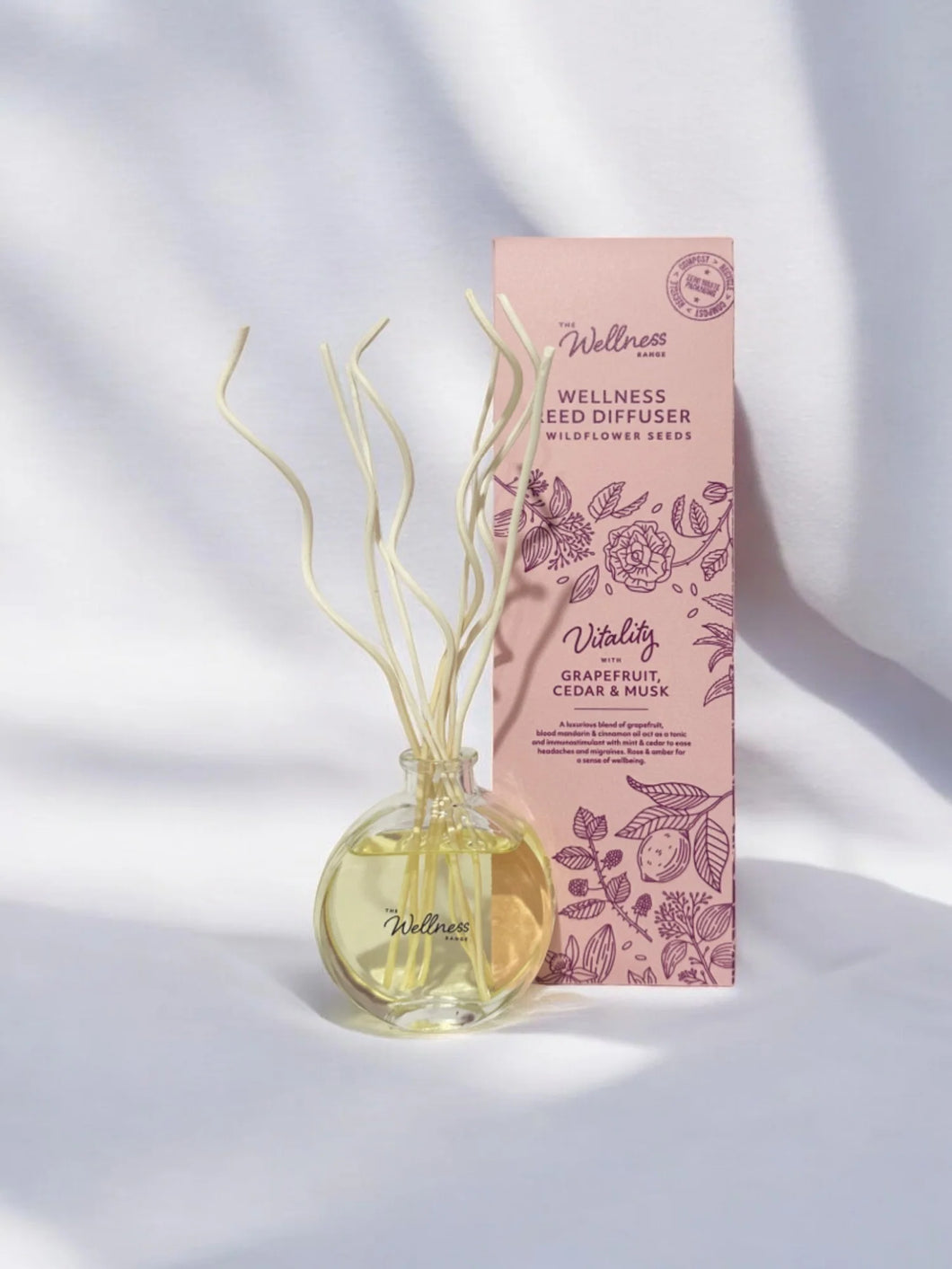 Wellness - Vitality -Grapefruit Cedar & Musk Diffuser