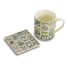 Load image into Gallery viewer, Coaster Single Ceramic - ACS Voysey (Apothecary's Garden)

