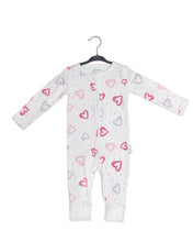 Load image into Gallery viewer, Baby Mac Organic Cotton Sleepsuit-Heart: Heart / 3-6 months
