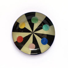 Load image into Gallery viewer, Round Enamel Tray - Benson’s Colour Hexagon
