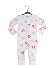 Load image into Gallery viewer, Baby Mac Organic Cotton Sleepsuit-Heart: Heart / 3-6 months
