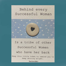 Load image into Gallery viewer, Behind Every Woman Ceramic Pocket Token Pocket Hug and Card
