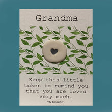 Load image into Gallery viewer, Grandma Ceramic Pocket Token Pocket Hug and Card
