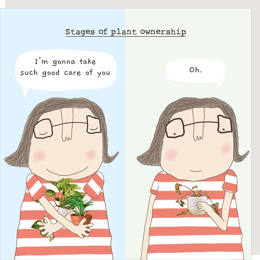 Card - Rosie Made A Thing - plant ownership