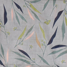 Load image into Gallery viewer, Pom - Grey Mix Leaf Print Scarf
