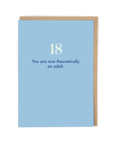 18 Theoretically an Adult Card