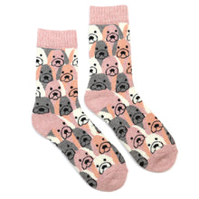 Load image into Gallery viewer, Pom - Pink Stripe Cat Socks Duo
