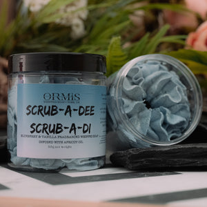 Ormis Scrub-A-Dee,Scrub-A-Di  -Bluberry & Vanilla  -Whipped Soap