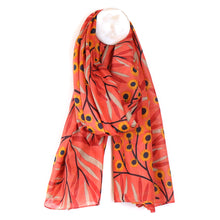 Load image into Gallery viewer, Pom - Red Mini Sunflowers Print Scarf
