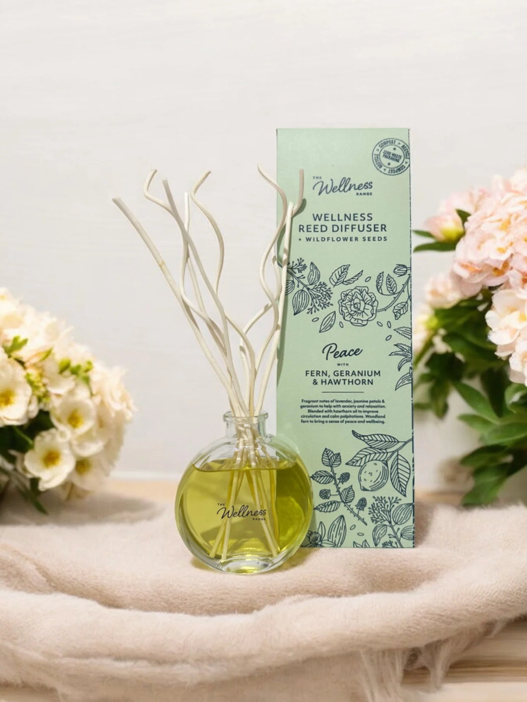 Wellness - Peace-Fern Geranium & Hawthorn Diffuser