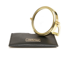 Load image into Gallery viewer, Alice Wheeler Mirror &amp; Pouch - black
