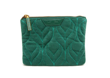 Load image into Gallery viewer, Alice Wheeler - Teal Velvet Pouch
