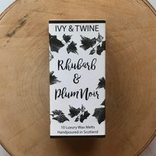 Load image into Gallery viewer, Ivy &amp; Twine - Rhubarb &amp; Plum Noir Wax Melts
