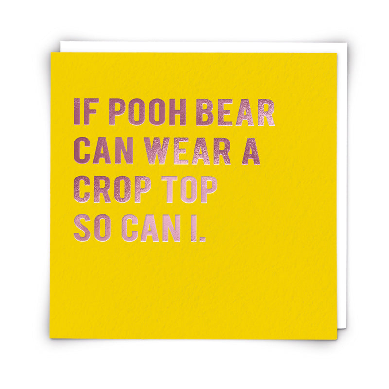 Card - Pooh bear