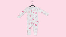 Load image into Gallery viewer, Baby Mac Organic Cotton Sleepsuit-Heart: Heart / 3-6 months
