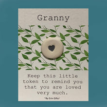Load image into Gallery viewer, Granny Ceramic Pocket Token Pocket Hug and Card
