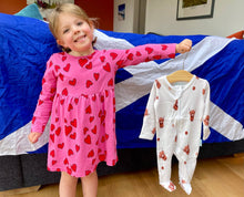 Load image into Gallery viewer, Baby Mac Highland Cow Sleepsuit: 0-3M
