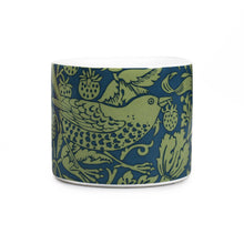 Load image into Gallery viewer, Ceramic Plant Pot William Morris Strawberry Thief Sage Green
