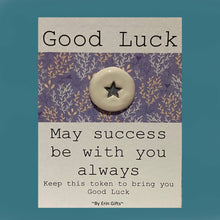 Load image into Gallery viewer, Good Luck Ceramic Pocket Token Pocket Hug and Card
