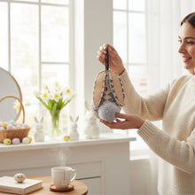 Load image into Gallery viewer, Moose &amp; co - Multi coloured Cream Bunny shaped Hanging ornament
