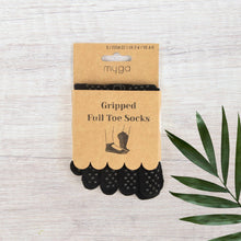 Load image into Gallery viewer, Gripped Full Toe Yoga Socks: Medium
