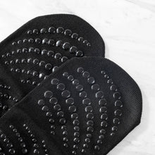 Load image into Gallery viewer, Backless Cross-Strap Gripped Yoga Socks – Non-Slip.: Black
