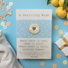 Load image into Gallery viewer, A Fertility Wish Ceramic Pocket Token Pocket hug and Card
