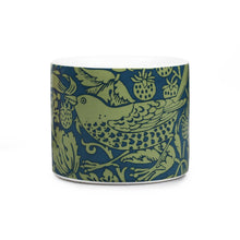 Load image into Gallery viewer, Ceramic Plant Pot William Morris Strawberry Thief Sage Green
