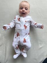 Load image into Gallery viewer, Baby Mac Highland Cow Sleepsuit: 3-6M
