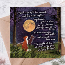 Load image into Gallery viewer, Grief - Greeting Card From Fox Under The Moon: Individual cello wrapping
