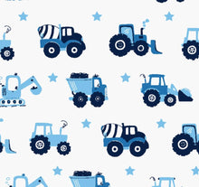 Load image into Gallery viewer, Baby Mac Organic Cotton Sleepsuit-Vehicle: Trucks / 0-3 months
