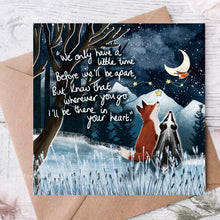 Load image into Gallery viewer, A Little Time - Greeting Card From Fox Under The Moon: Individual cello wrapping
