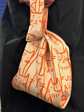 Load image into Gallery viewer, Cats on a Soft Morning - knitted bag: Small
