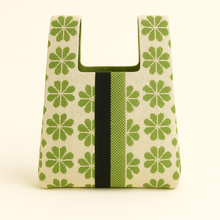 Load image into Gallery viewer, Heritage Bloom - Knitted bag: Black / Small
