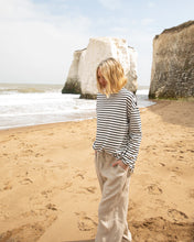 Load image into Gallery viewer, Chalk - New Bryony Longer Stripe Top White Black
