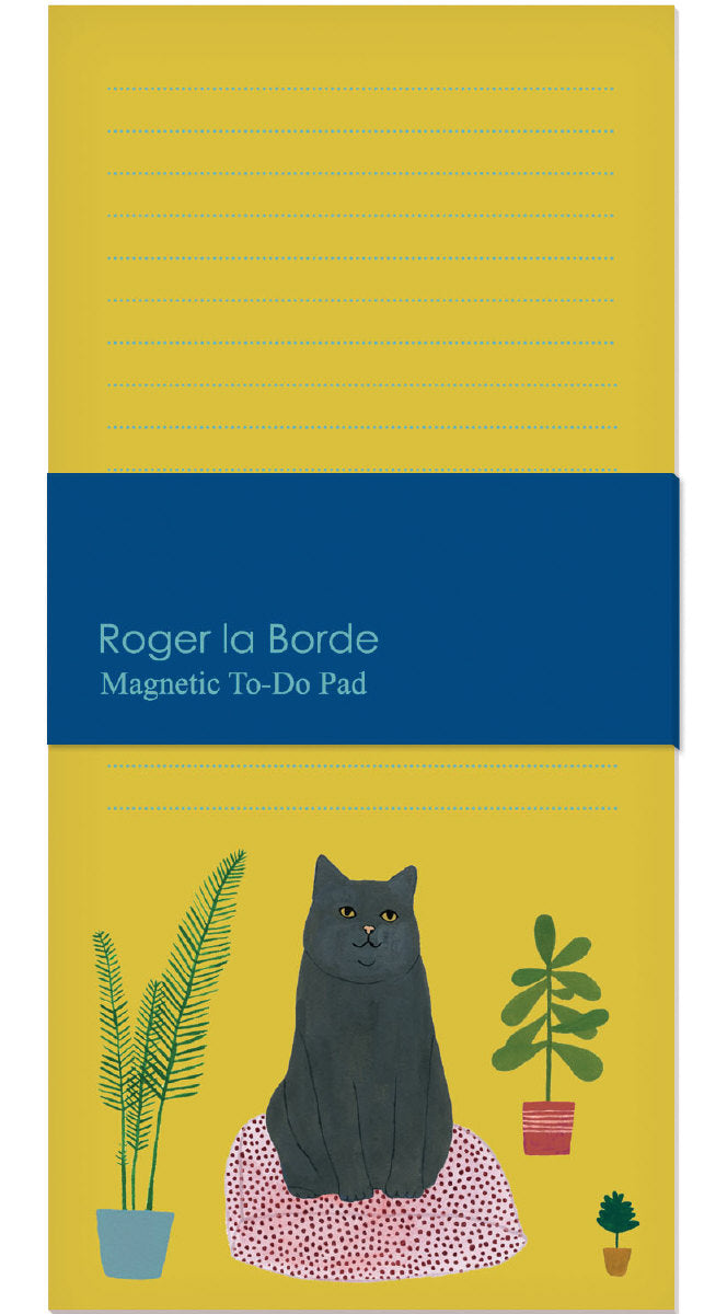 Roger la Borde - magnetic memo pad cat
