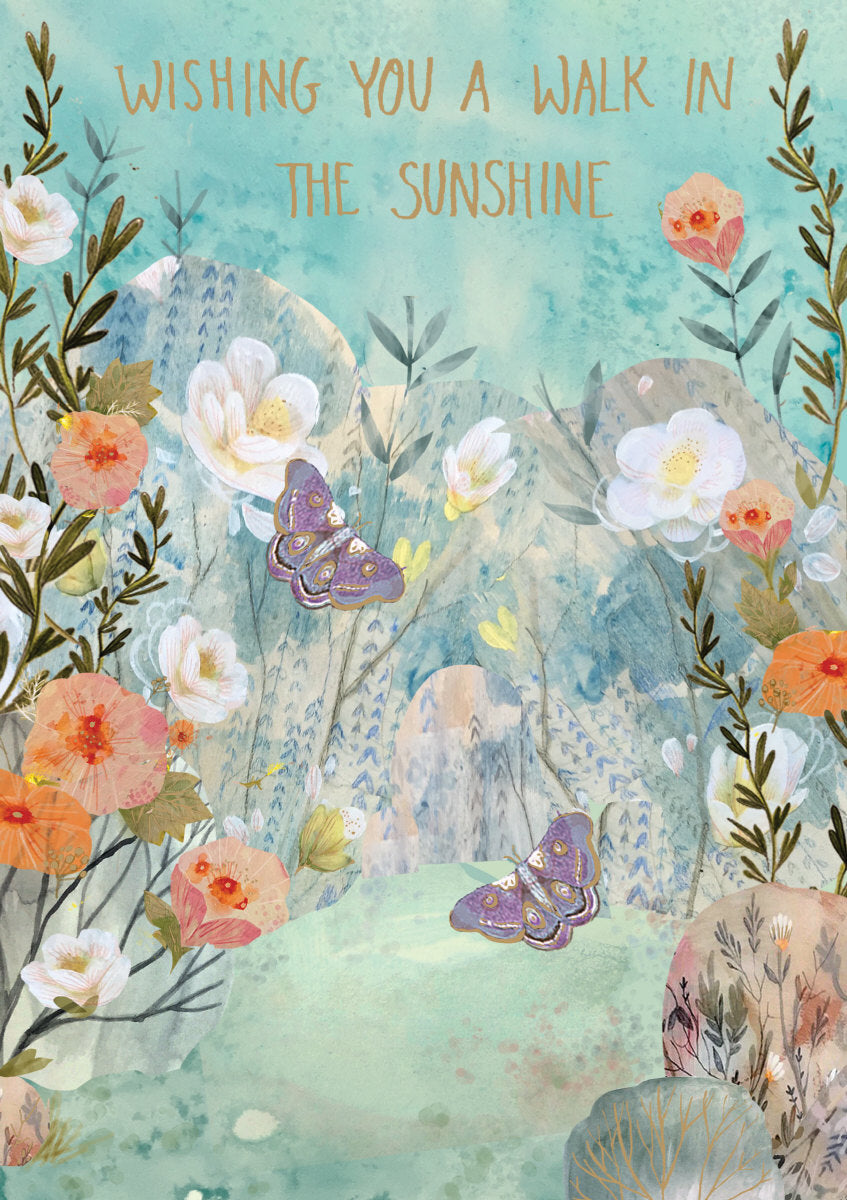Roger la Borde Card - Sunshiny walk