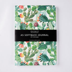 Cactus design A5 softback journal