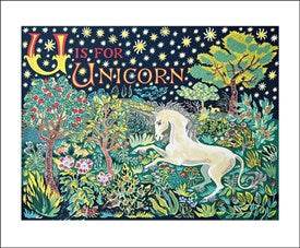 Card - U is for unicorn