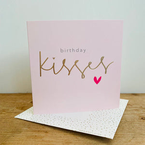 Birthday kisses card