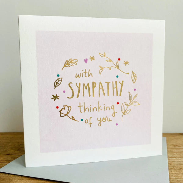 With sympathy, Thinking of you card