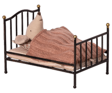 Load image into Gallery viewer, Maileg Vintage bed, Mouse - Anthracite
