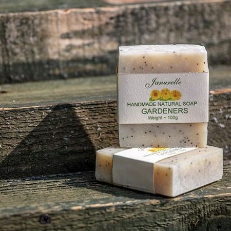 Janurelle -Bath Soap - Handmade in Yorkshire - Gardener’s soap
