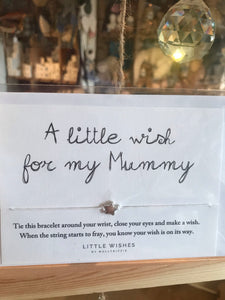 A little wish for my Mummy - wish strings and card